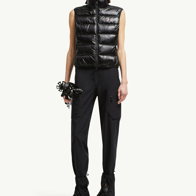 Padded Zip-Up Jersey Gilet