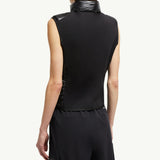 Padded Zip-Up Jersey Gilet