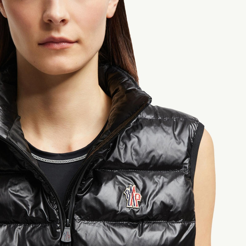 Padded Zip-Up Jersey Gilet