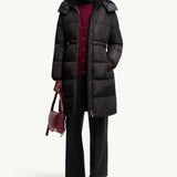 Briant Hooded Long Down Jacket