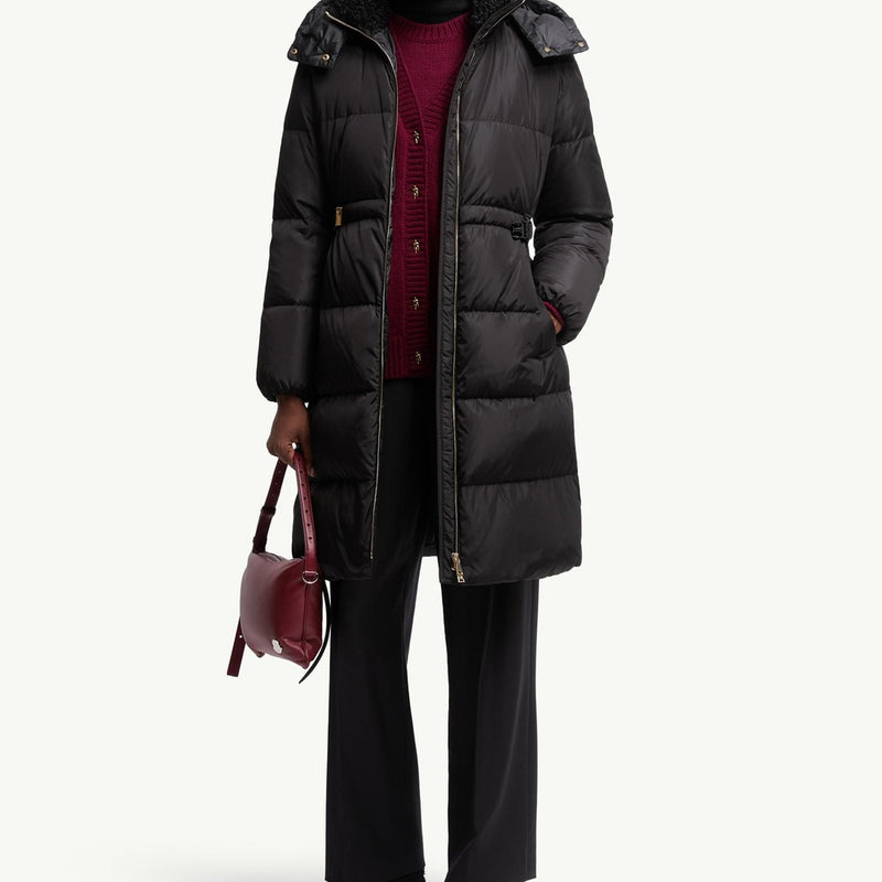 Briant Hooded Long Down Jacket