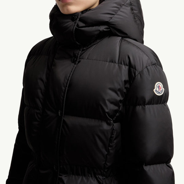 Chamer Wool-Trimmed Hooded Long Down Jacket