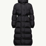 Chamer Wool-Trimmed Hooded Long Down Jacket