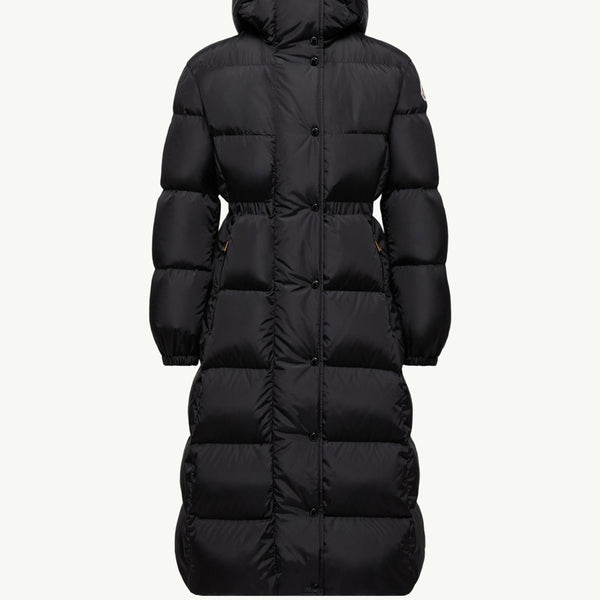 Chamer Wool-Trimmed Hooded Long Down Jacket