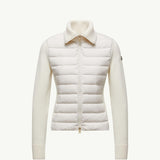 Padded Wool Zip-Up Cardigan