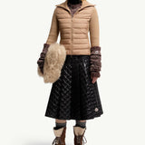 Padded Wool Zip-Up Cardigan