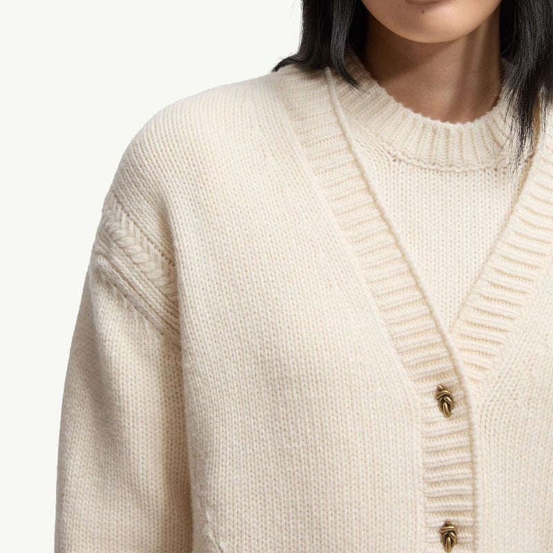 Wool & Cashmere V-Neck Cardigan