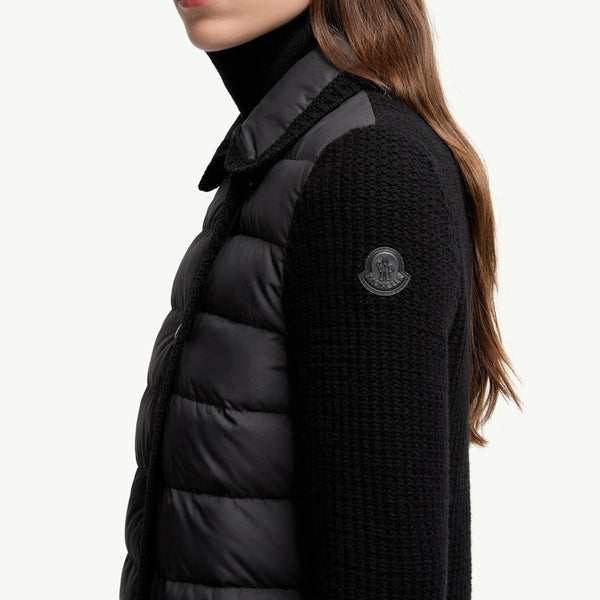 Wool & Cashmere Padded Cardigan