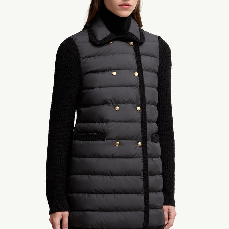 Wool & Cashmere Padded Cardigan