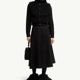 Padded Wool & Teddy Cardigan