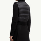 Padded Wool & Teddy Cardigan