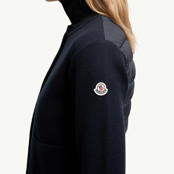 Padded Wool Cardigan