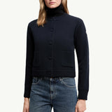 Padded Wool Cardigan