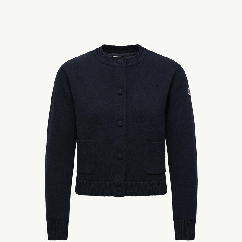 Padded Wool Cardigan