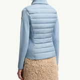 Padded Wool Zip-Up Cardigan