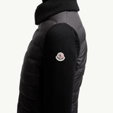 Padded Wool Zip-Up Cardigan