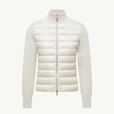 Padded Wool Zip-Up Cardigan