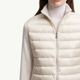 Padded Wool Zip-Up Cardigan