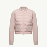 Padded Wool Zip-Up Cardigan