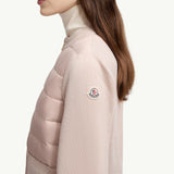 Padded Wool Zip-Up Cardigan