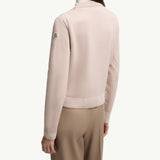 Padded Wool Zip-Up Cardigan