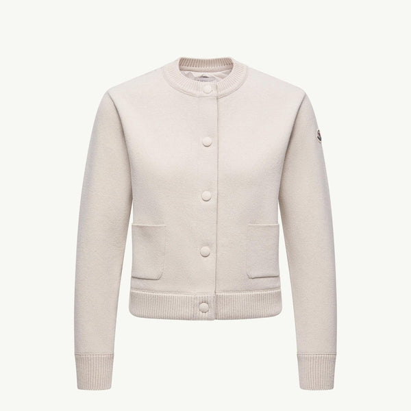 Padded Wool Cardigan