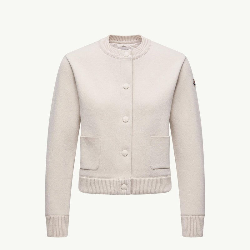 Padded Wool Cardigan