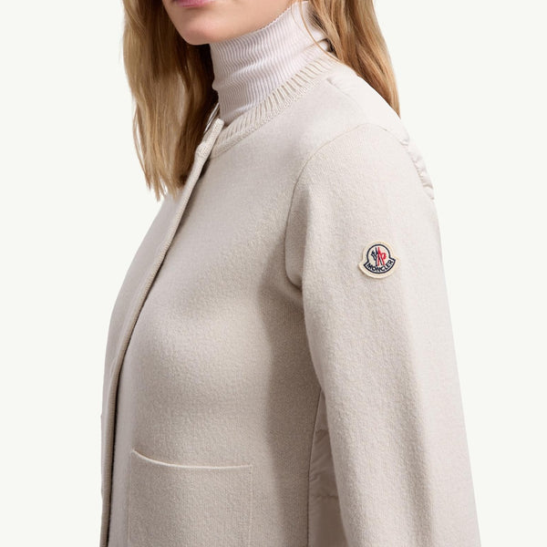 Padded Wool Cardigan