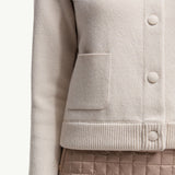 Padded Wool Cardigan