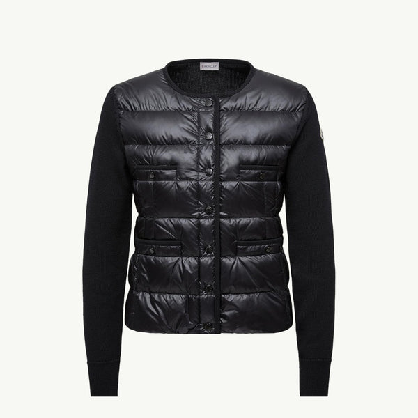 Padded Wool Cardigan