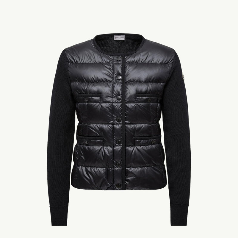 Padded Wool Cardigan