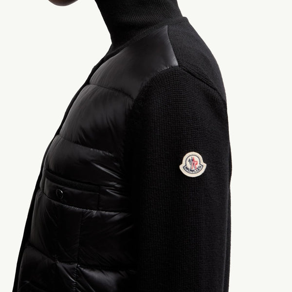 Padded Wool Cardigan