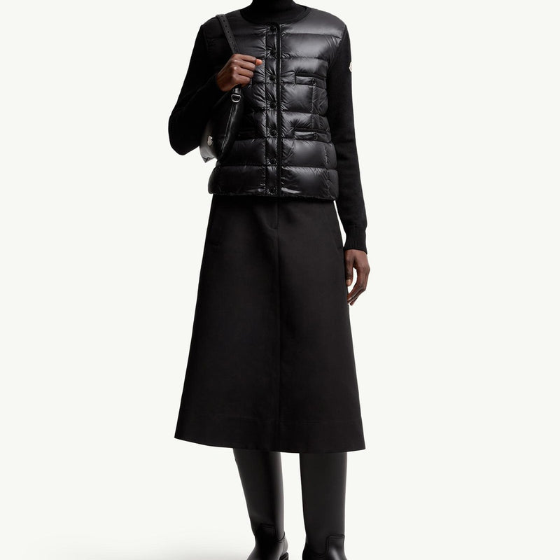 Padded Wool Cardigan