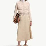 Padded Wool & Teddy Cardigan