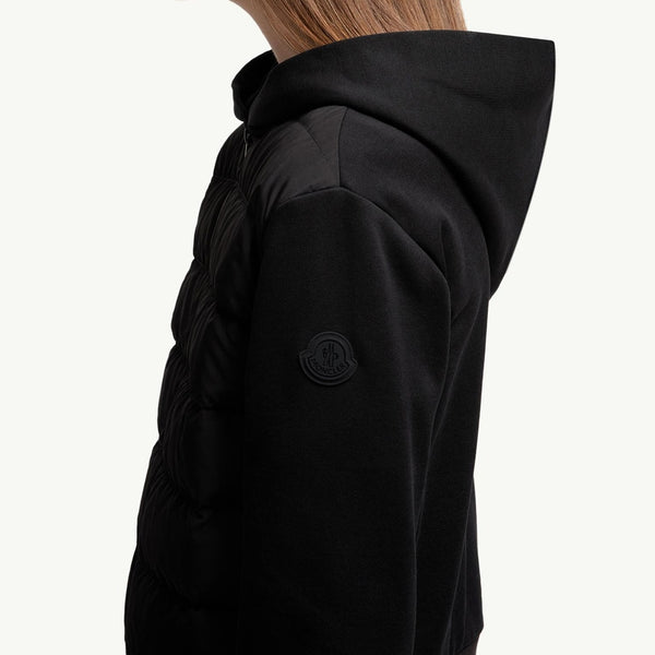 Padded Cotton Zip-Up Hoodie