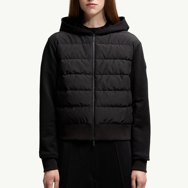 Padded Cotton Zip-Up Hoodie