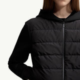 Padded Cotton Zip-Up Hoodie