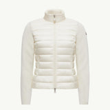 Padded Wool Zip-Up Cardigan
