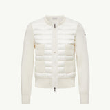 Padded Wool Zip-Up Cardigan