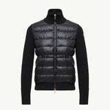 Padded Wool Zip-Up Cardigan