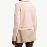Diagonal-Quilted Padded Wool Cardigan