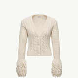Alpaca Blend V-Neck Cardigan