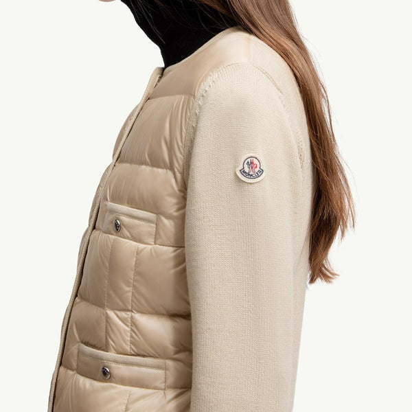 Padded Wool Cardigan