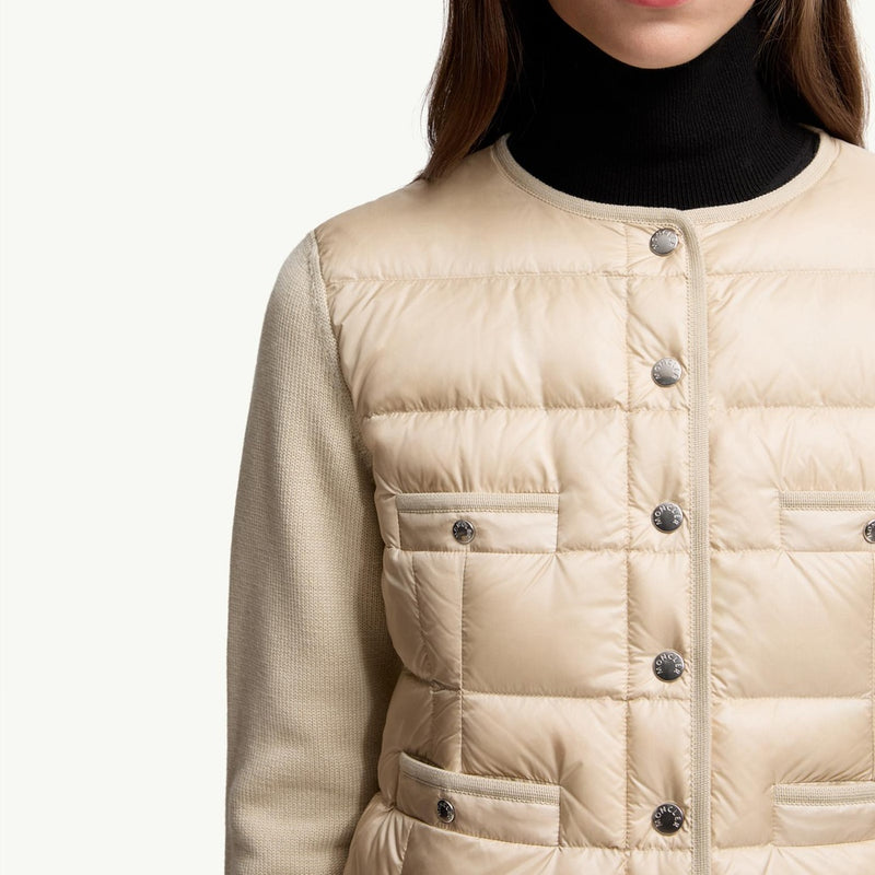 Padded Wool Cardigan