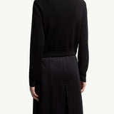 Padded Wool Zip-Up Cardigan