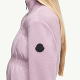 Padded Wool Zip-Up Cardigan