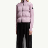 Padded Wool Zip-Up Cardigan