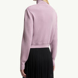 Padded Wool Zip-Up Cardigan