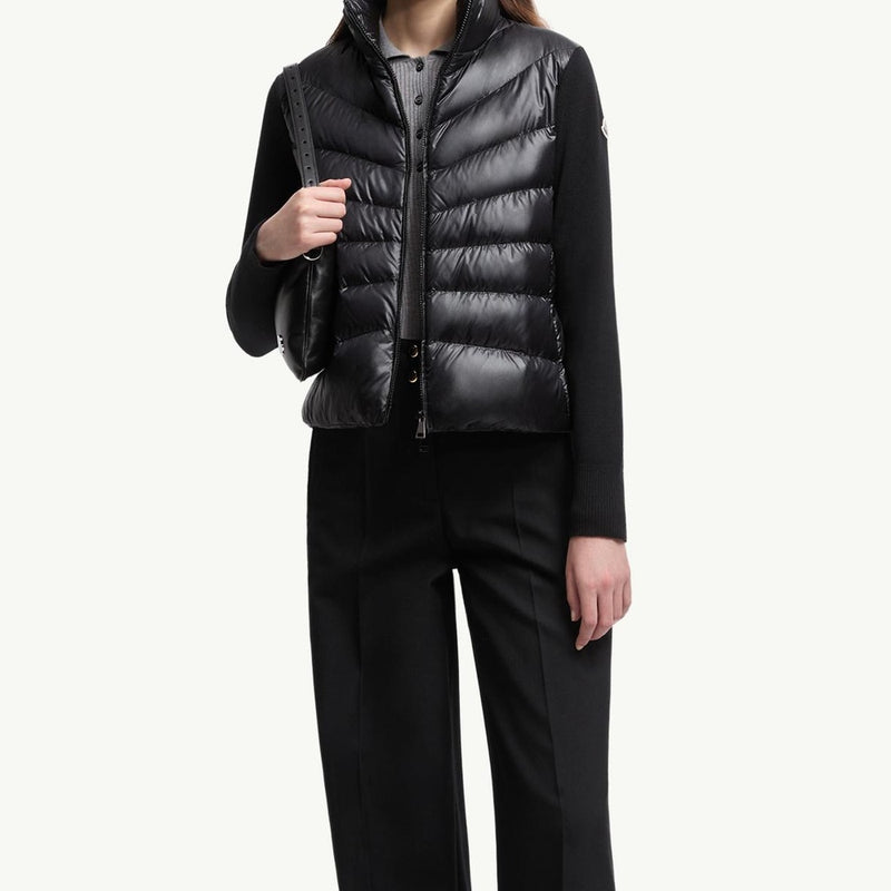 Padded Wool Cardigan