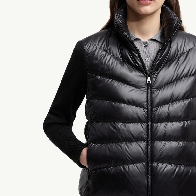 Padded Wool Cardigan